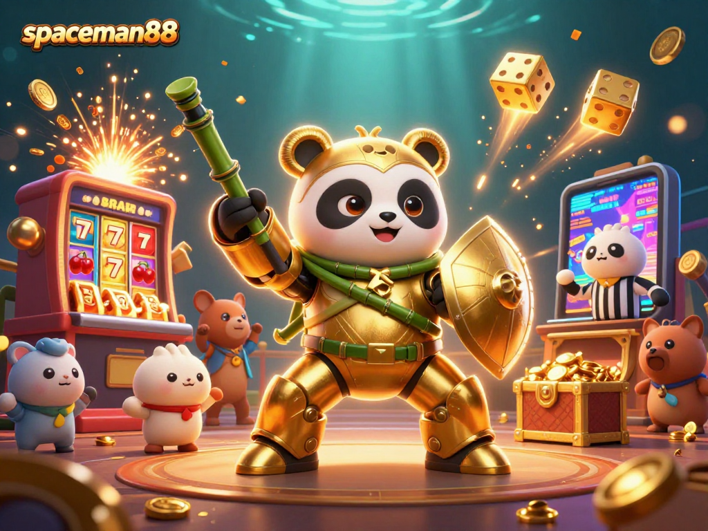 Experience the excitement of spaceman88 with vibrant casino elements and dynamic jackpot explosions.