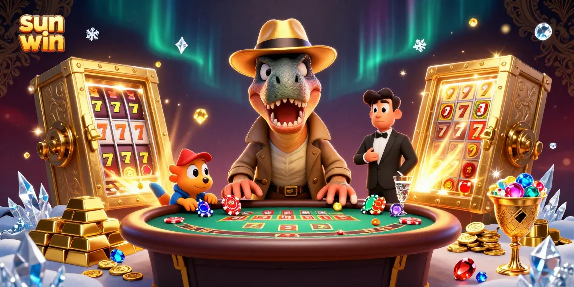 Enjoy thrilling blackjack action at sun win with a velociraptor card counter and a stegosaurus pit boss.