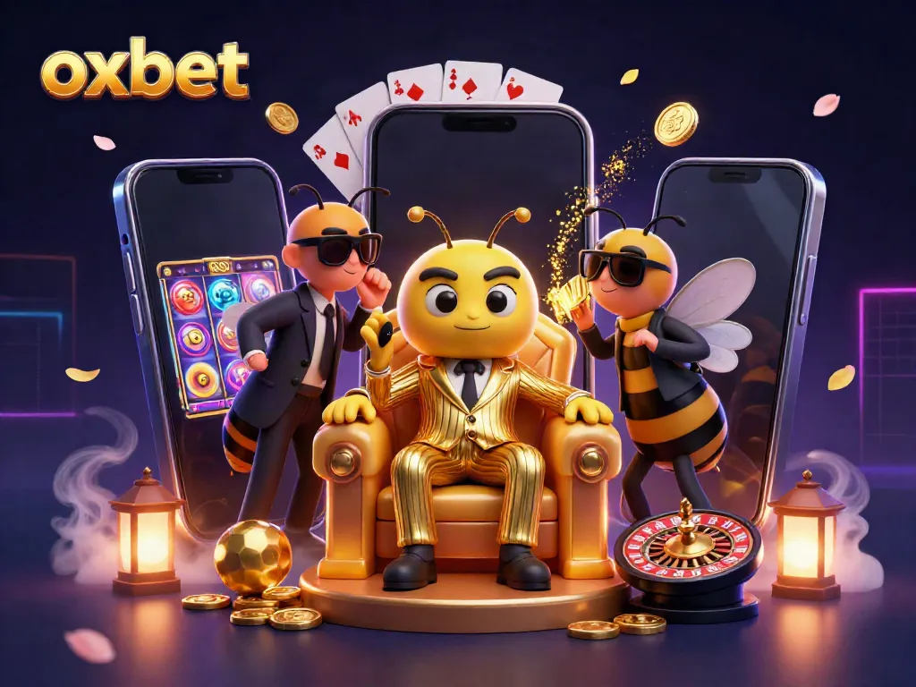 Experience the vibrant and engaging Oxbet bumblebee mob boss in a thrilling casino setting filled with games and excitement.