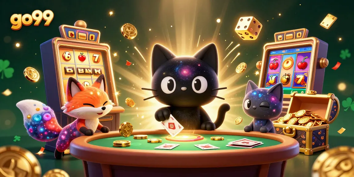 Engage in thrilling adventures at go99 with vibrant gaming elements and exciting cosmic scenes.