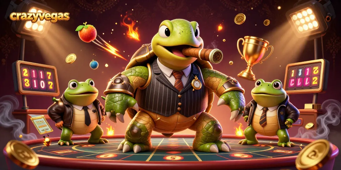 Experience thrilling casino action with crazyvegas in a vibrant, dynamic 3D illustration featuring engaging characters and games.